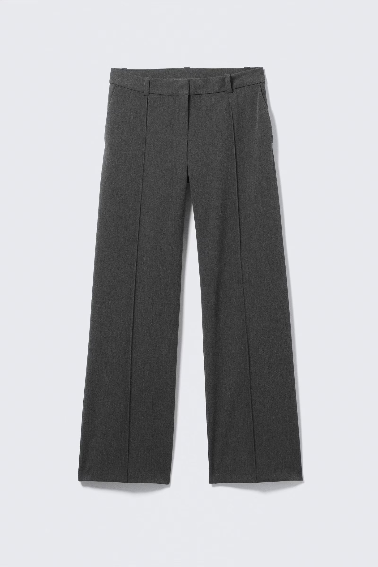 Low Rise Straight Suiting Trousers | Weekday