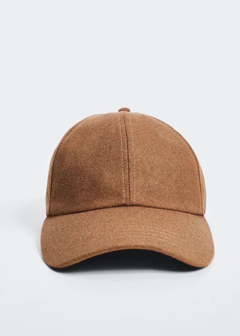 Wool cap with visor | MANGO (US)
