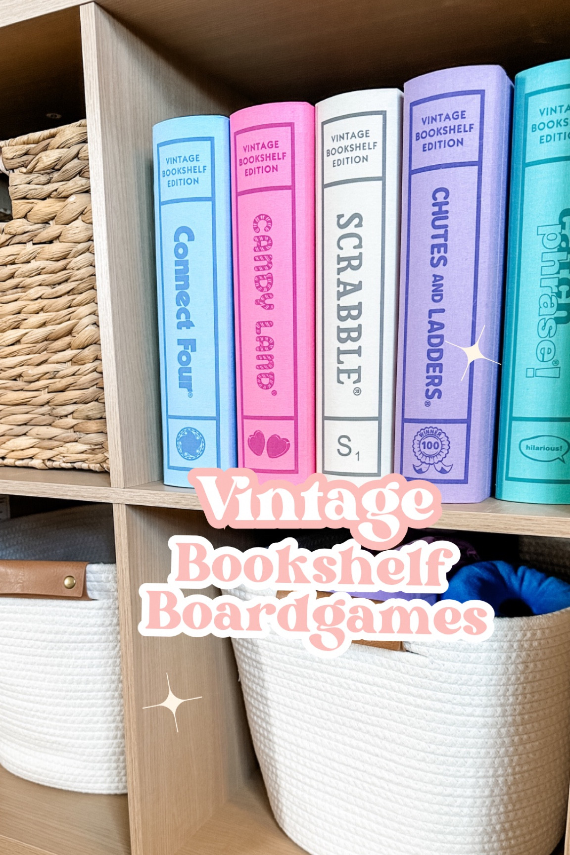 Time to tidy those board game boxes and grab these beautiful vintage bookshelf games! These are great to collect and add as you go! 

#cleanup #boardgames #playroommakeover 