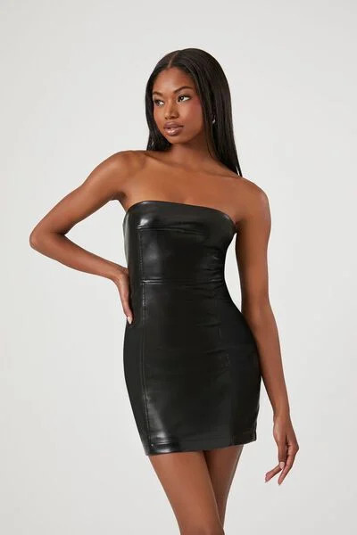 Faux Leather Mini Tube Dress | Forever 21 | Forever 21 (US)