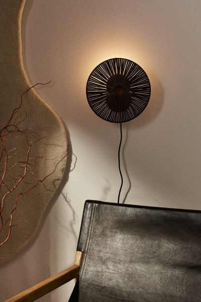Lampe murale en rotin | H&M (FR, IT, ES, PT, BE)