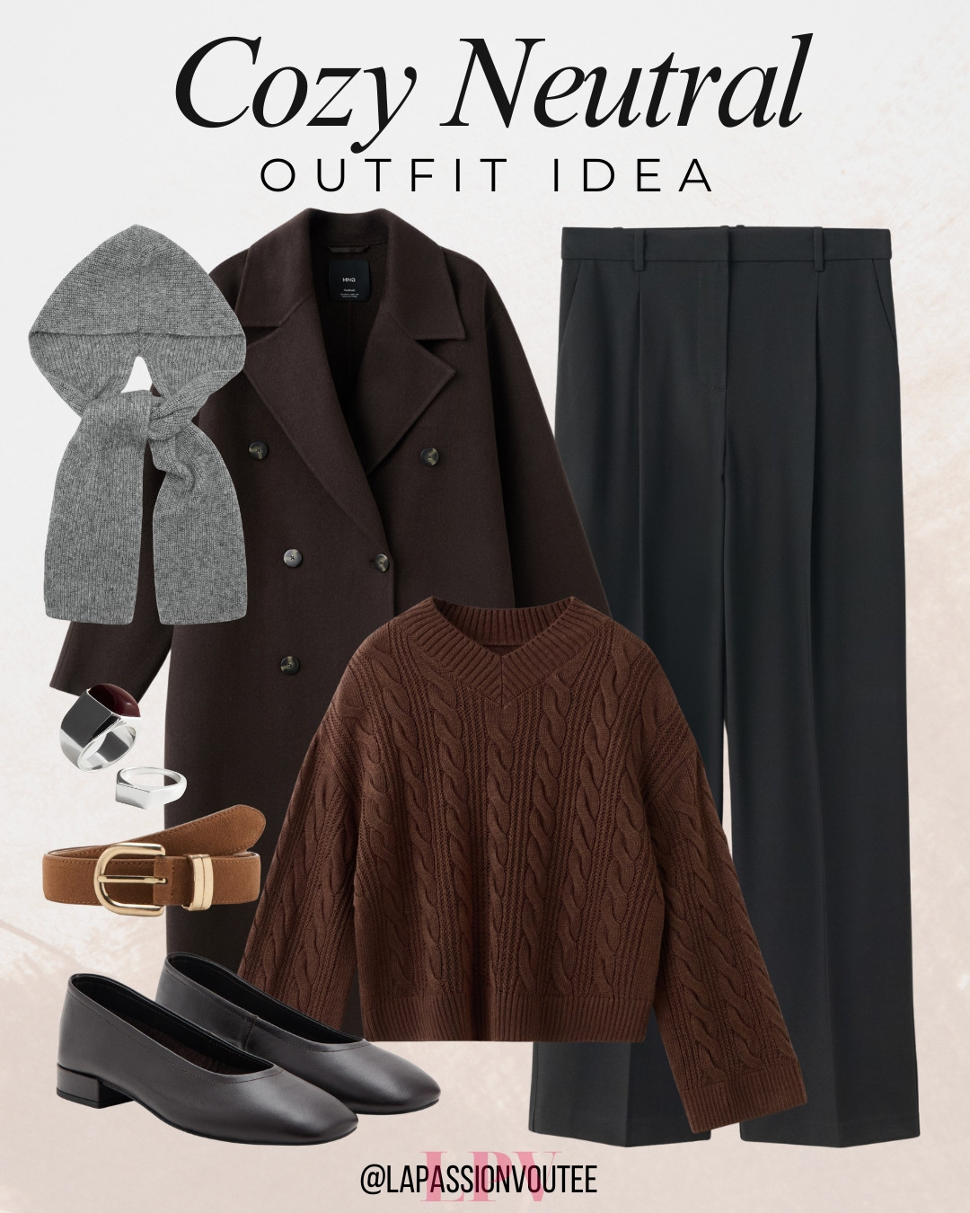 Putting together a cozy neutral outfit idea from MANGO because neutrals never go out of style. 🤍✨ Clean lines, soft fabrics, and warm tones make this look perfect for everyday winter dressing. Easy to wear, easy to style, and perfect for staying comfortable while still looking chic all season long. 

 #LTKootd #LTKFindsUnder100 #LTKWorkwear