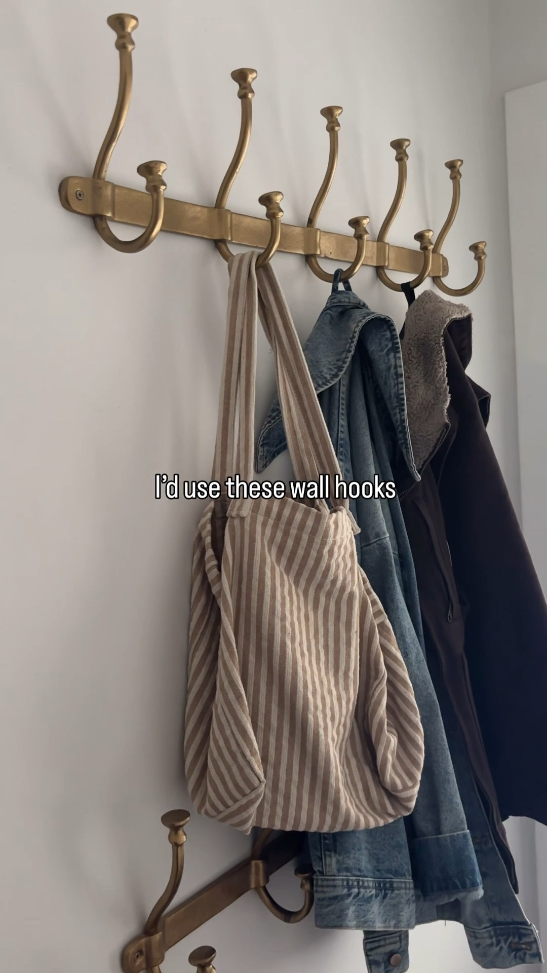 Entryway upgrade 👏🏻 These vintage-inspired coat hooks completely transformed my entryway. They’re functional, decorative, and add that warm, elevated touch that makes a space feel intentionally designed. I love how the brass finish ties in with my modern organic decor — it’s simple, timeless, and makes even a small entryway look pulled together.

Wayfair’s Way Day sale is happening now — up to 80% off with free shipping on furniture, lighting, and decor. It’s the perfect time to grab these decorative coat hooks, a neutral area rug, or other modern organic home finds to refresh your space ✨

 #WayfairPartner #WayDay #Wayfair @Wayfair


#LTKSaleAlert #LTKFamily #LTKHome