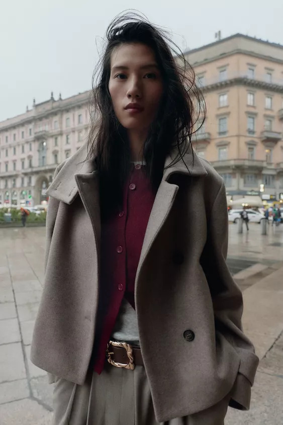 HIGH COLLAR JACKET | Zara US