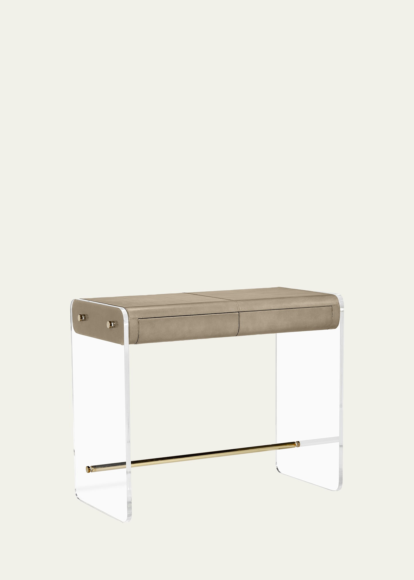 Interlude Home Cora Acrylic and Leather Desk | Bergdorf Goodman