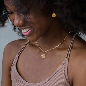 Yoosteel Gold Initial Necklaces for Women Girls, 14K Gold Plated Dainty Layering Paperclip Link C... | Amazon (US)