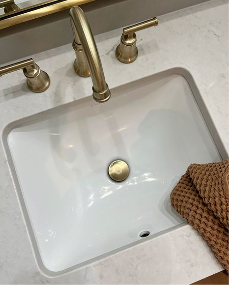 Loving our new brass faucet and these towels from target feel so luxe, the waffle texture definitely elevates the space! 


#bath #bathroom #towels #sale #target #linen #towel #sink #faucet #vanity

#LTKhome #LTKfindsunder50 #LTKfindsunder100