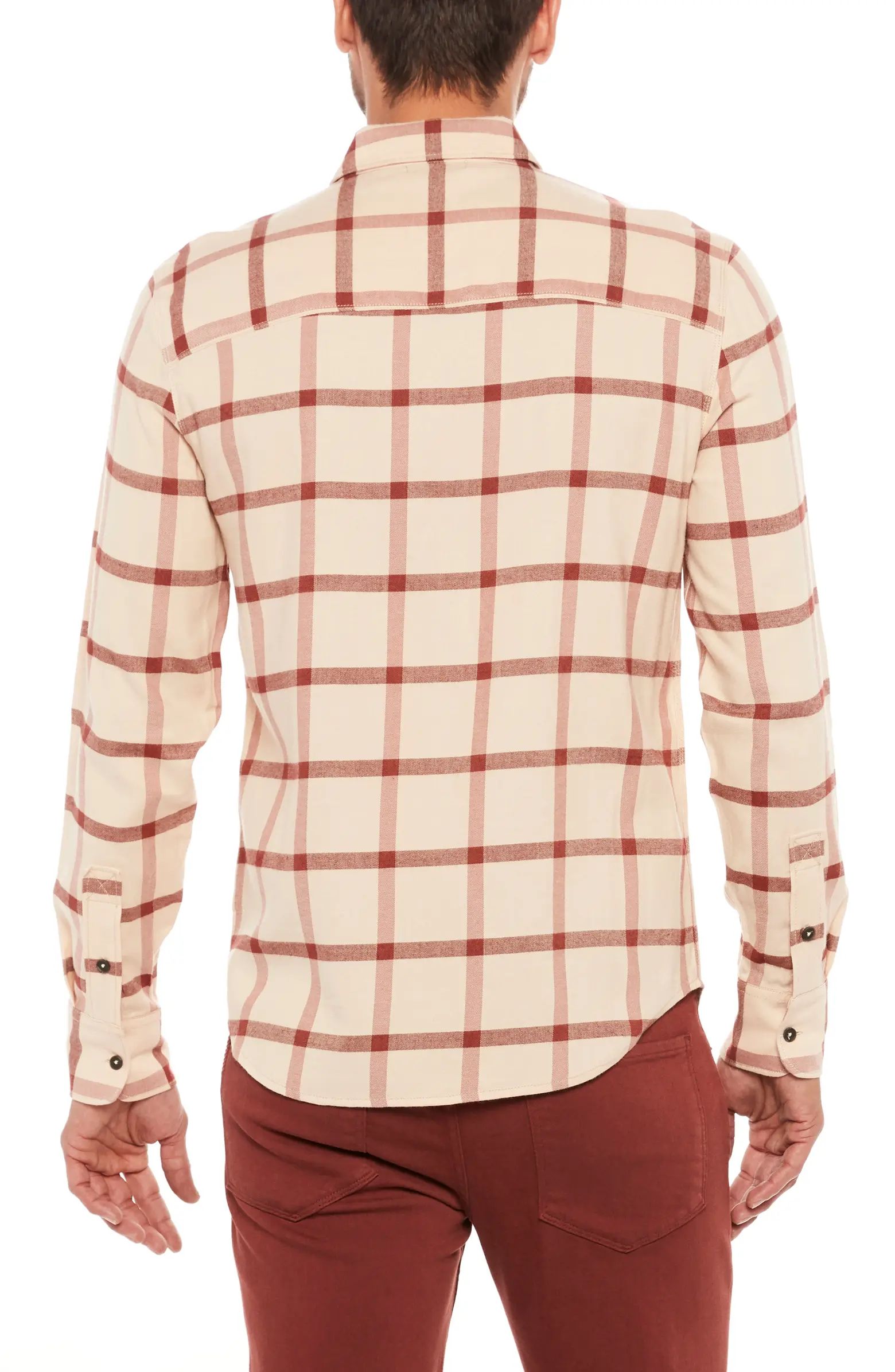 PAIGE Everett Slim Fit Plaid Flannel Button-Up Shirt | Nordstrom | Nordstrom