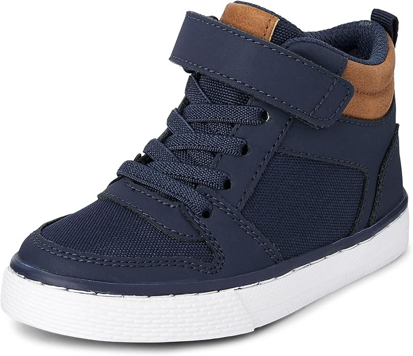 The Children's Place Boy's Casual Lace Up Hi Top Sneakers | Amazon (US)