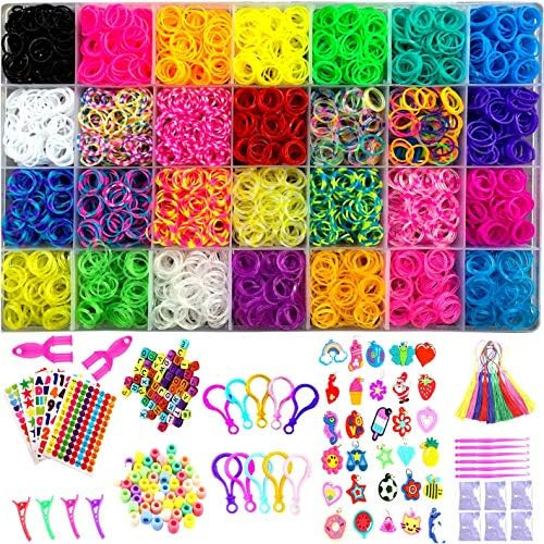 YITOHOP 12080+ Loom Bands Kit , Rubber Bands for Bracelet Making Kit DIY Art and Craft Mega Refil... | Amazon (US)