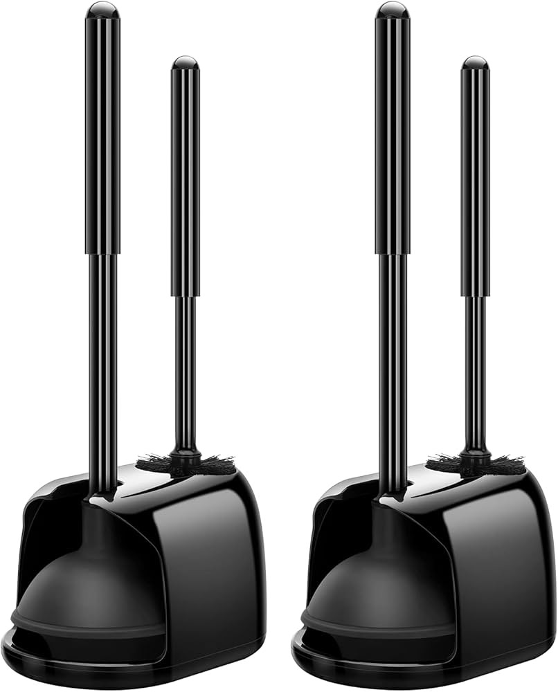 SetSail Toilet Brush and Plunger Set, 2 Pack Toilet Plungers for Bathroom Heavy Duty Toilet Bowl ... | Amazon (US)