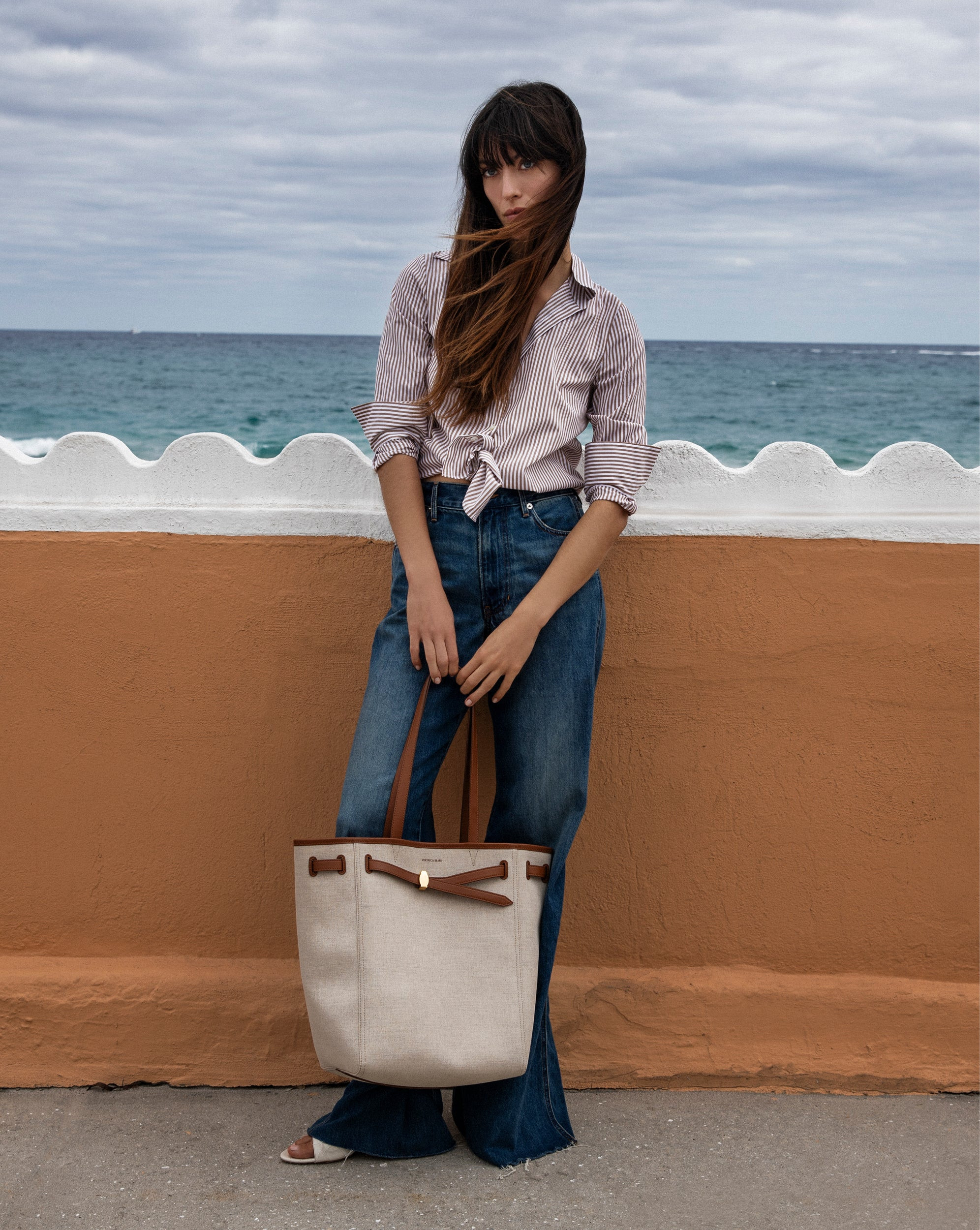Veronica Beard Canvas Dash Tote Bag in Tan | Veronica Beard | Veronica Beard