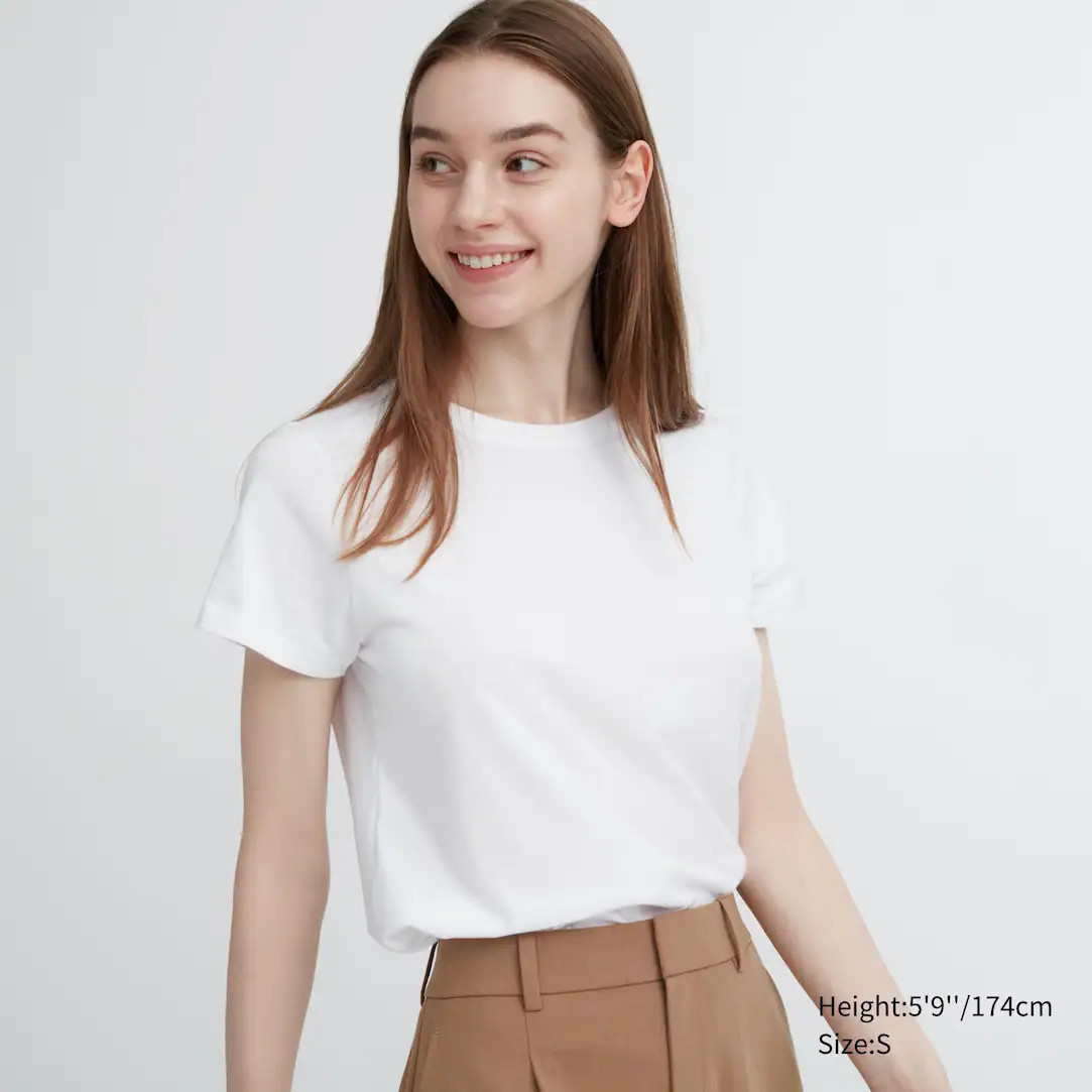 100% SUPIMA COTTON CREW NECK SHORT SLEEVED T-SHIRT | UNIQLO (UK)