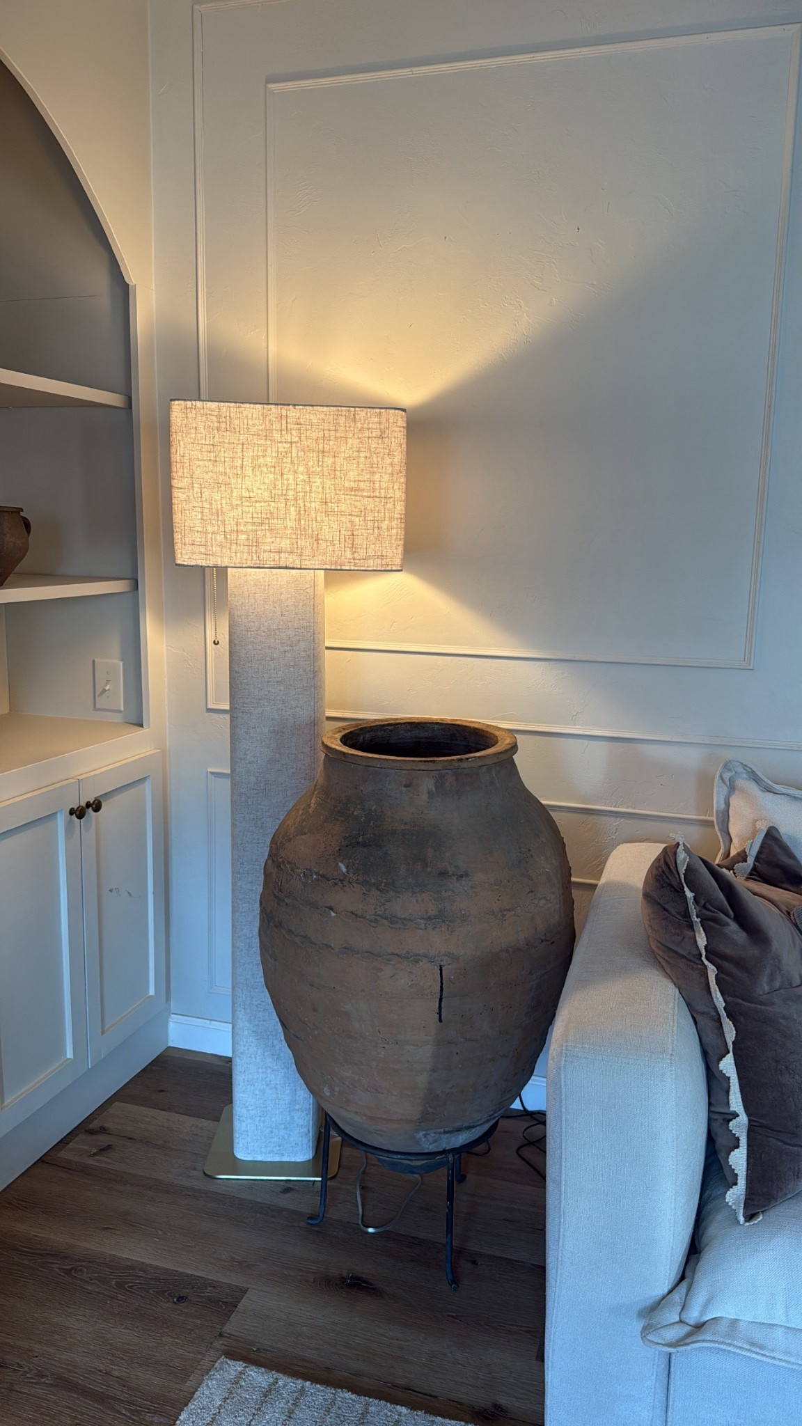 I shared my HomeGoods lamp with yall a couple weeks ago. I found the exact one online!! Same linen. Same toggle. Same gold base and same dimensions! If you can’t find it at HomeGoods — I’ll link the West Elm one here! Linen floor lamp  

#LTKHome