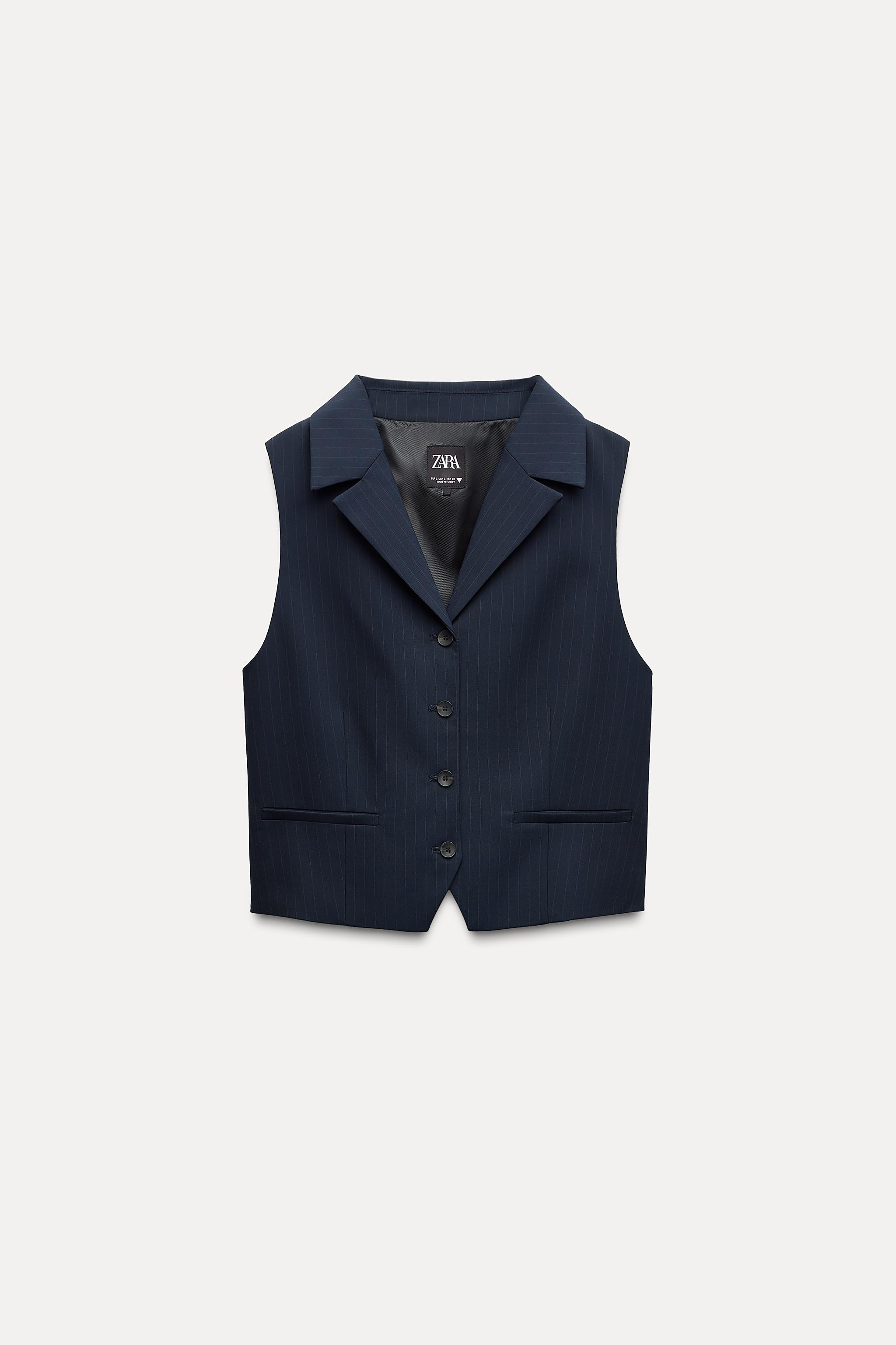 FITTED PINSTRIPE VEST | Zara US
