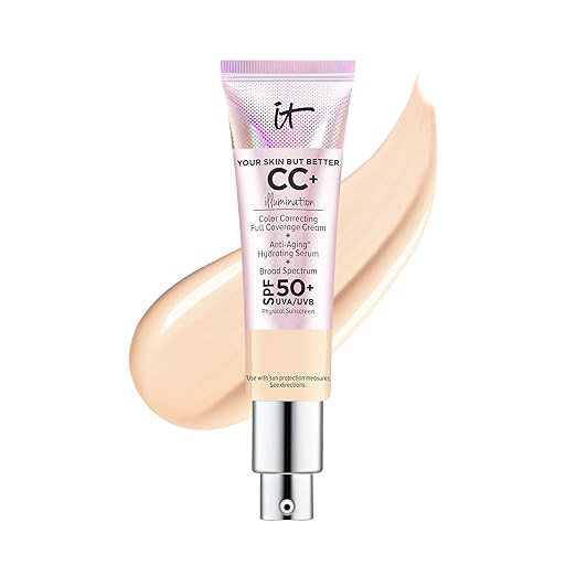 IT Cosmetics CC+ Cream Illumination - Full-Coverage Foundation With SPF 50, Color Corrector & Ant... | Amazon (US)
