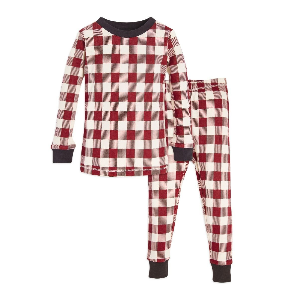 Buffalo Check Organic Toddler Holiday Matching Pajamas | Burts Bees Baby