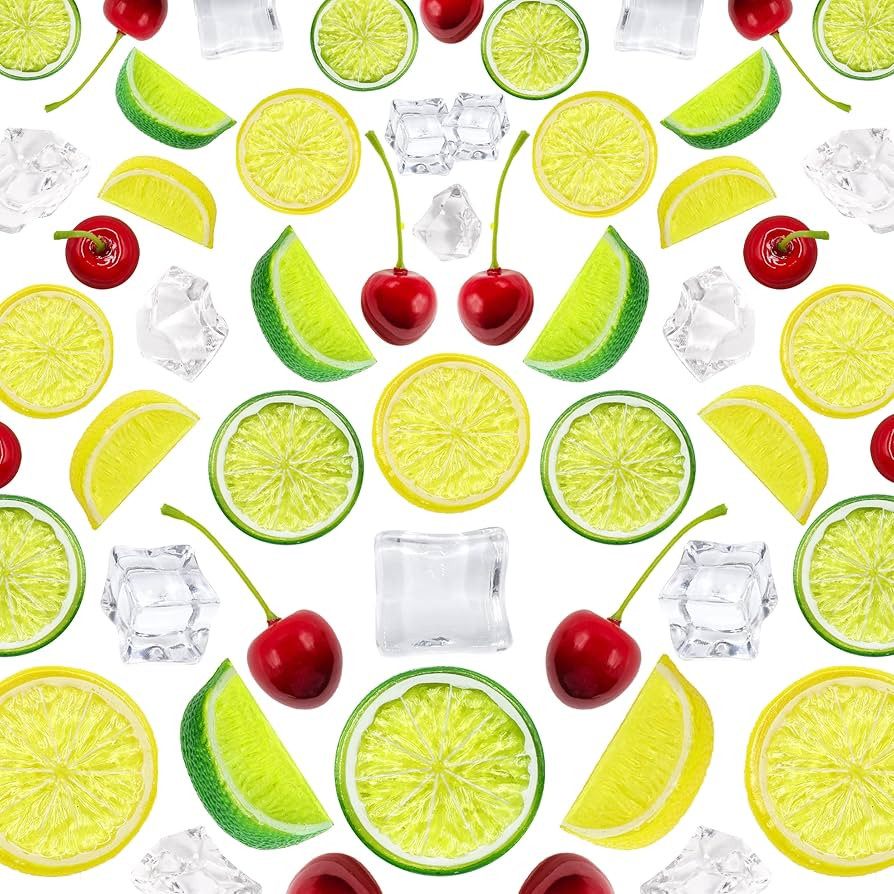 Tevrel 70Pcs Artificial Lifelike Cherries Lemon Lime Slices and Wedges.Decorative Lemon Slices an... | Amazon (US)
