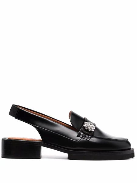 Ganni Slingback Loafers | Cettire Global