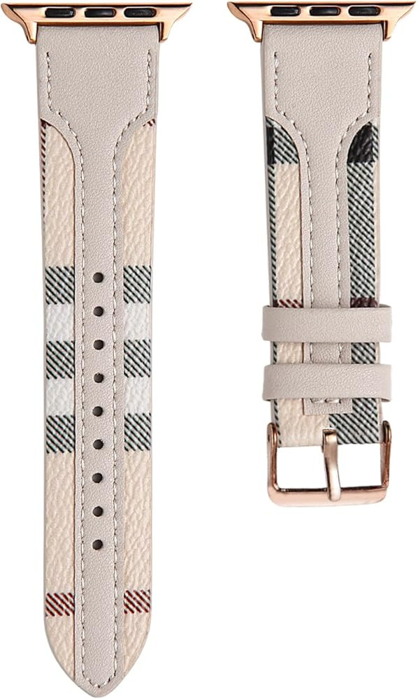 Designer Watch Band Compatible with Apple Watch Band 38mm 40mm 41mm 42mm 44mm 45mm 49mm for Men a... | Amazon (US)