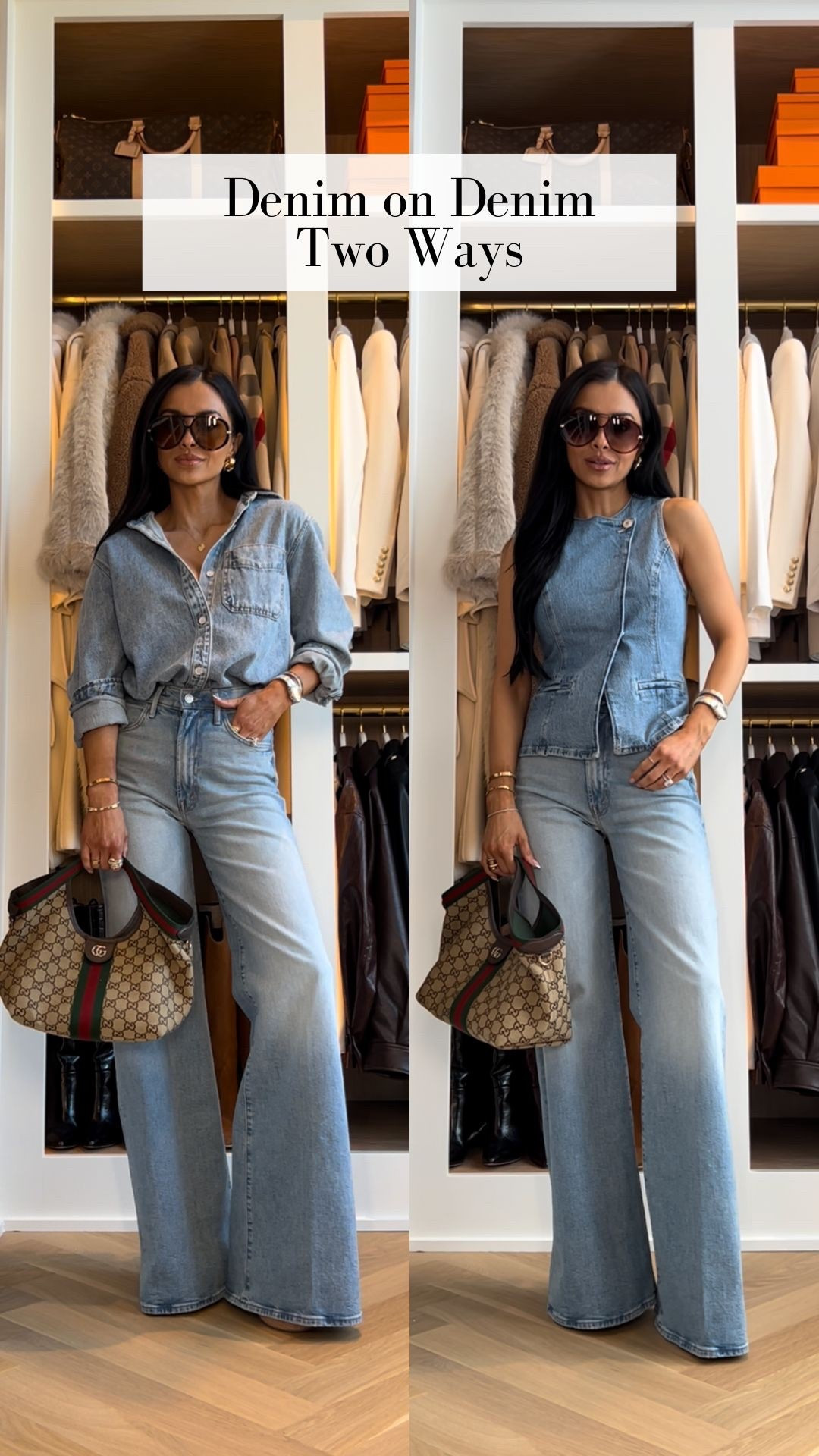 Spring denim on denim outfits - love these effortlessly chic looks for any occasion. Wearing the viral mother jeans with an affordable Zara denim vest and a target denim shirt. 

#LTKOver40 #LTKmomlife #LTKootd