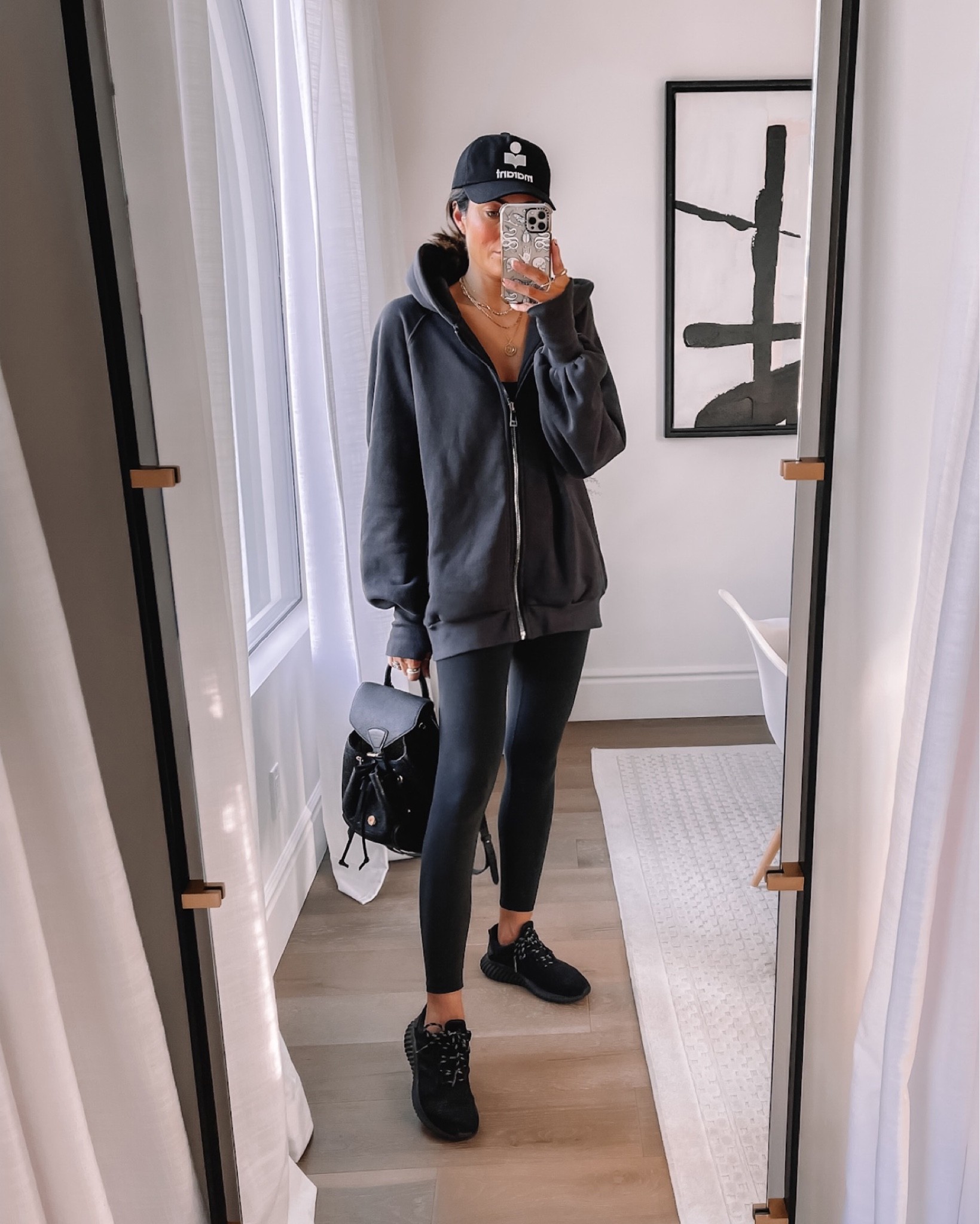 Black on Black Travel Fit🖤



Lucyswhims, Ootd, oversized zip up hoodie, leggings, leather backpack, Isabel marant hat. 

#LTKfit #LTKstyletip #LTKshoecrush
