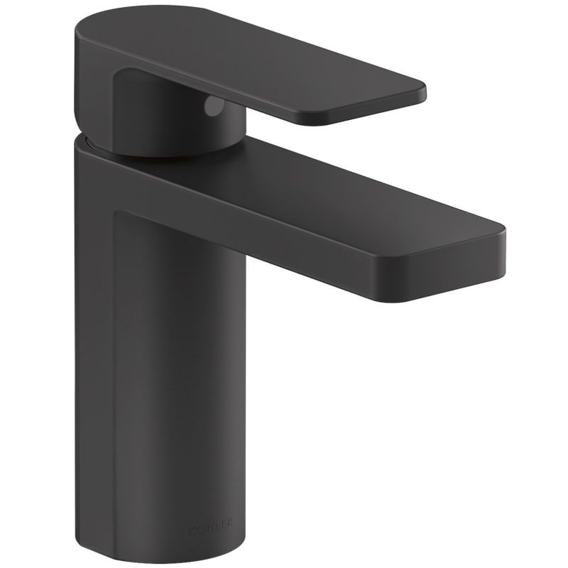 Kohler K-23472-4 Parallel 1.2 GPM Single Hole Bathroom Faucet with Pop-Up Drain Assembly Matte Black | Build.com, Inc.