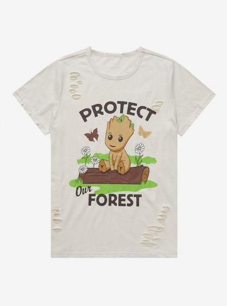 Marvel I Am Groot Protect Our Forest Women’s T-Shirt - BoxLunch Exclusive | BoxLunch