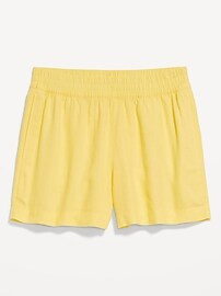 High-Waisted Linen-Blend Pull-On Shorts -- 3.5-inch inseam | Old Navy (US)