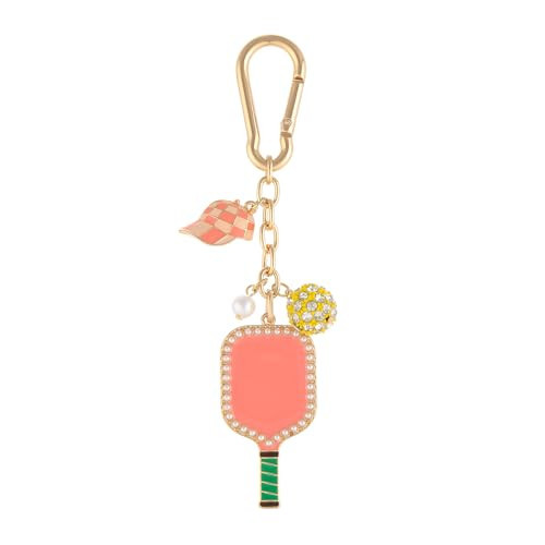 Madison Tyler Pickleball Cute Sport Keychains for Women | Bag Charms for Handbags | Gold Plated Purse Charms for Handbags Decor Backpack Bag Trendy | Amazon (US)