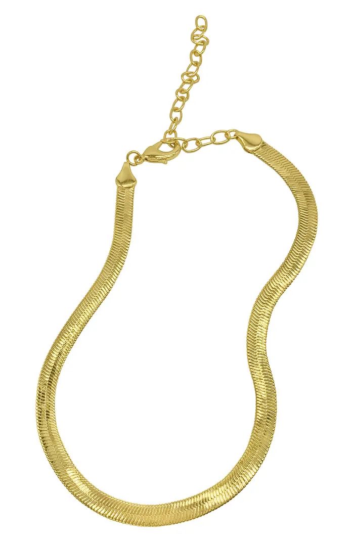 14K Gold Vermeil Snake Chain Collar Necklace | Nordstrom Rack