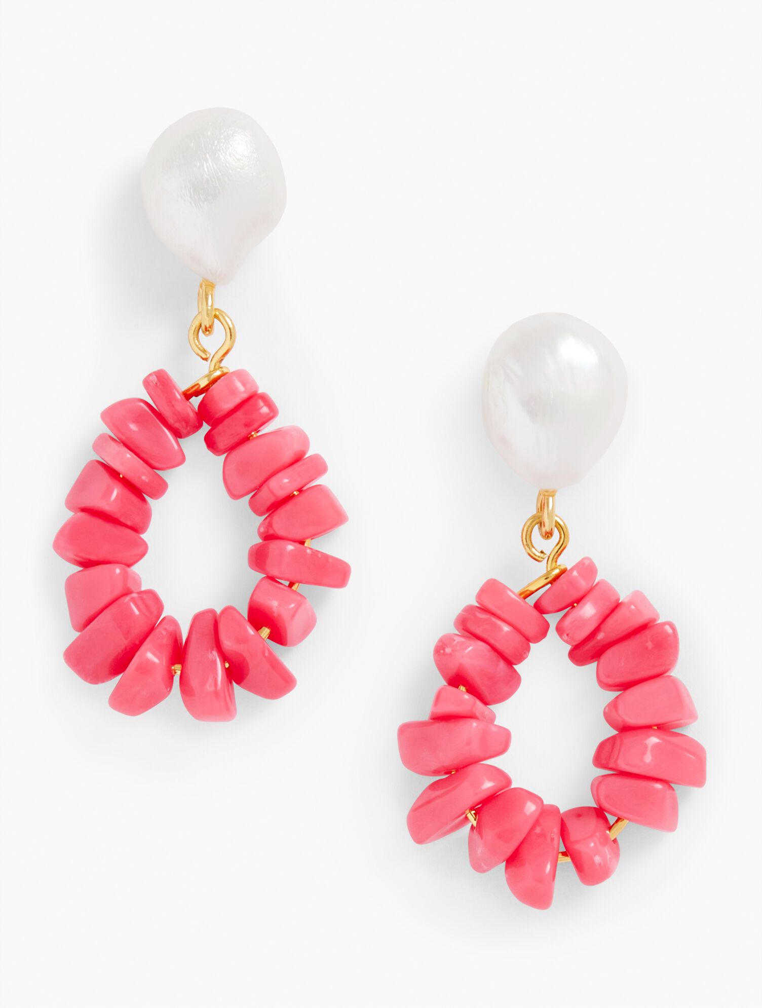 Coral Drop Earrings | Talbots