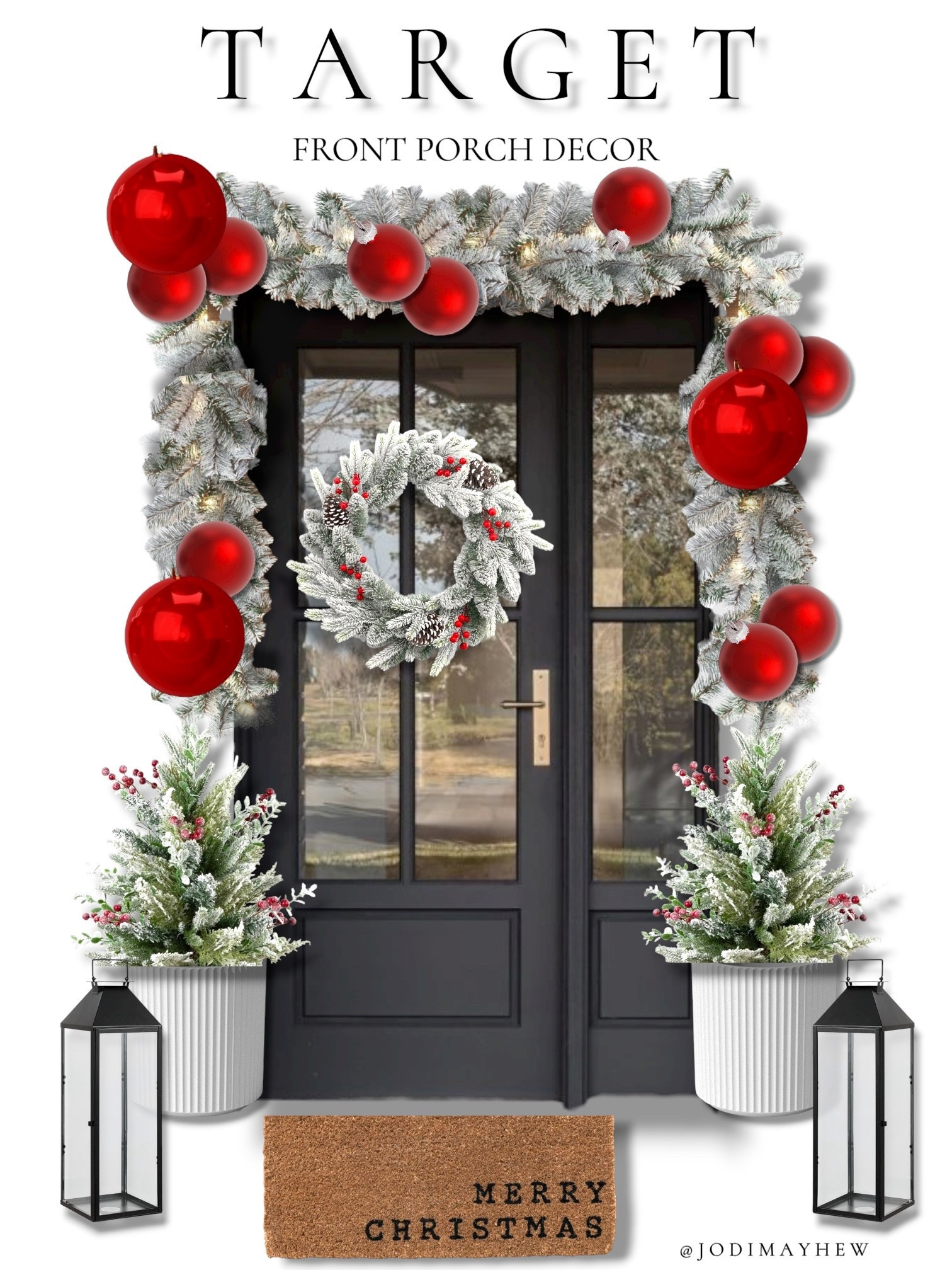 Target: Front Porch Decor

#Christmas #front #door #decor
#holiday #red #planter #tree #faux #flocked #berries #lanterns #black #garland #ornaments #porch #mat 

#LTKHome #LTKFindsUnder50 #LTKHoliday