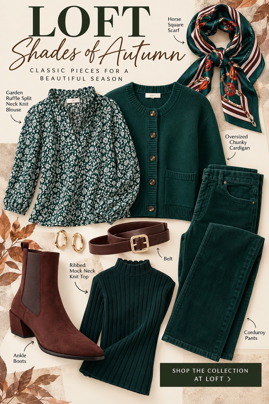 Shades of autumn at LOFT 🍂🤎

Rich greens, chocolate brown and classic fall prints make this collection so easy to mix and match. I’m loving the corduroy, cozy knits, statement scarf and those gorgeous chocolate boots! These are the kind of polished fall pieces that work beautifully for women over 60 without feeling dated.

I linked my favorite LOFT pieces from this look so you can shop them all right here. 🤎

#LTKOver40 #LTKStyleTip #LTKSeasonal #LOFT #Over60Style

#LTKootd #LTKgrwm #LTKOver40