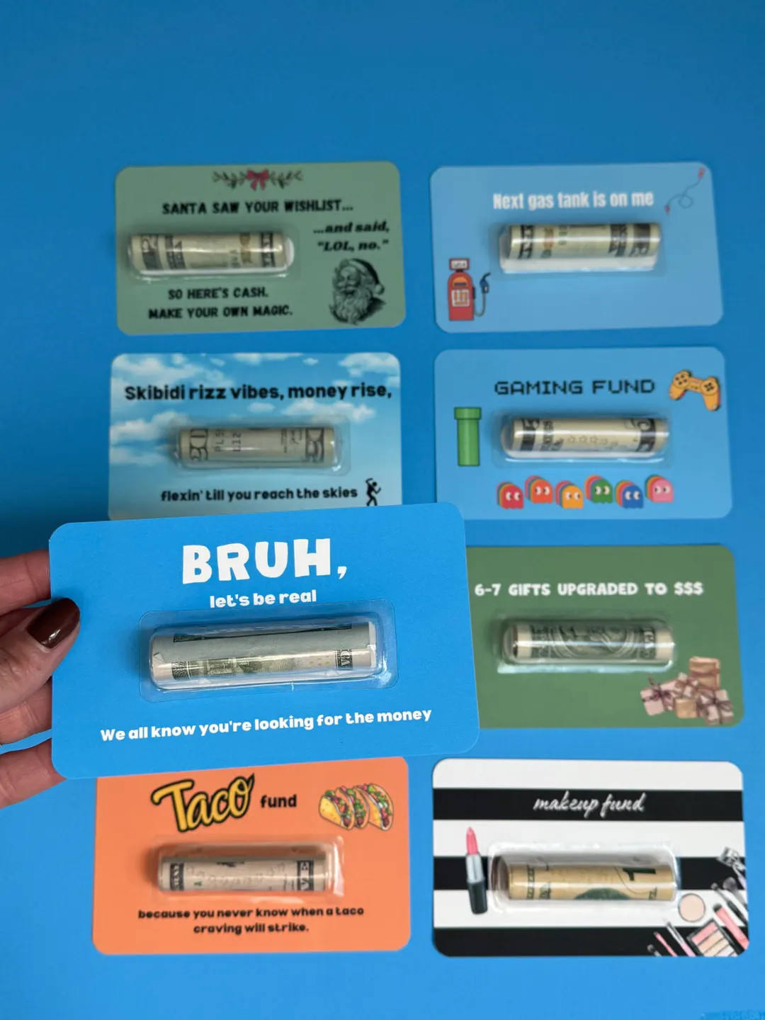 Funny Gift for Teen Boy Bruh Money Card Gift | Teens Gifts for Boys Cash Holder Dome Gift for 13t... | Etsy (US)