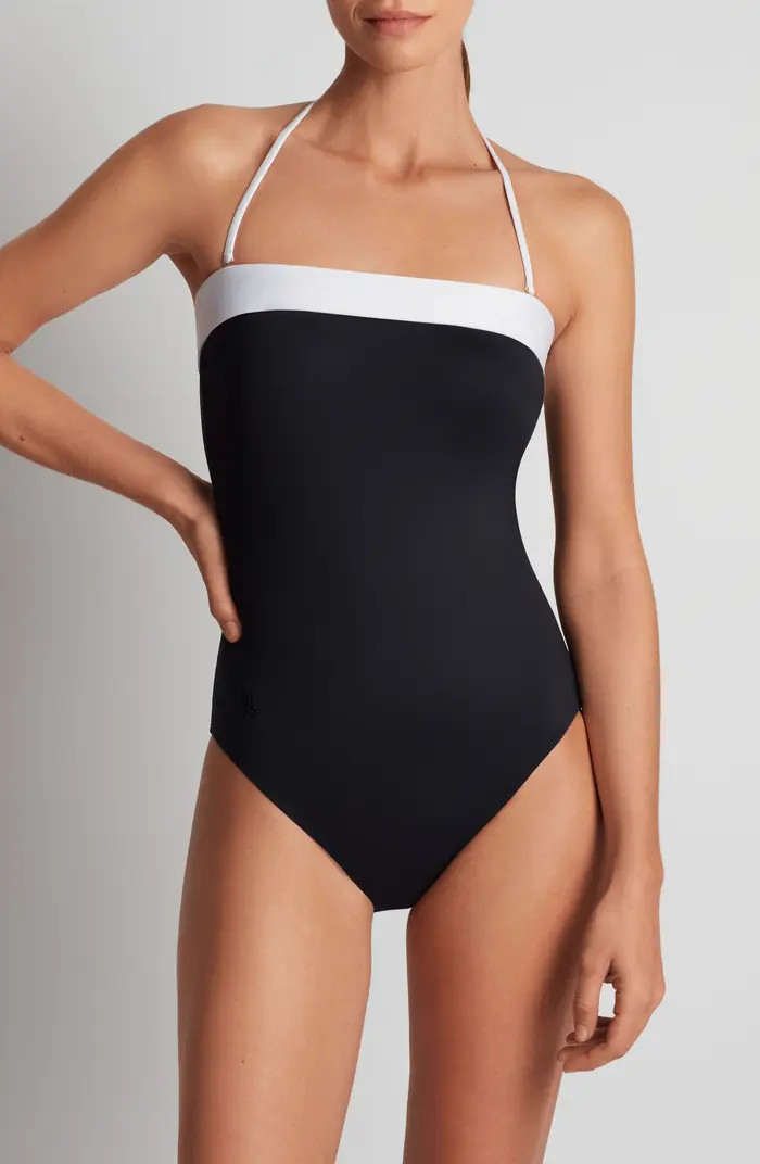 Modern Halter One-Piece Swimsuit | Nordstrom