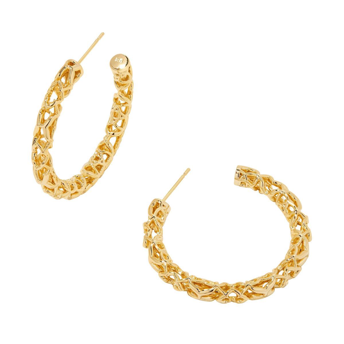 Kendra Scott Maeve 14K Gold Over Brass Hoop Earrings - Gold | Target