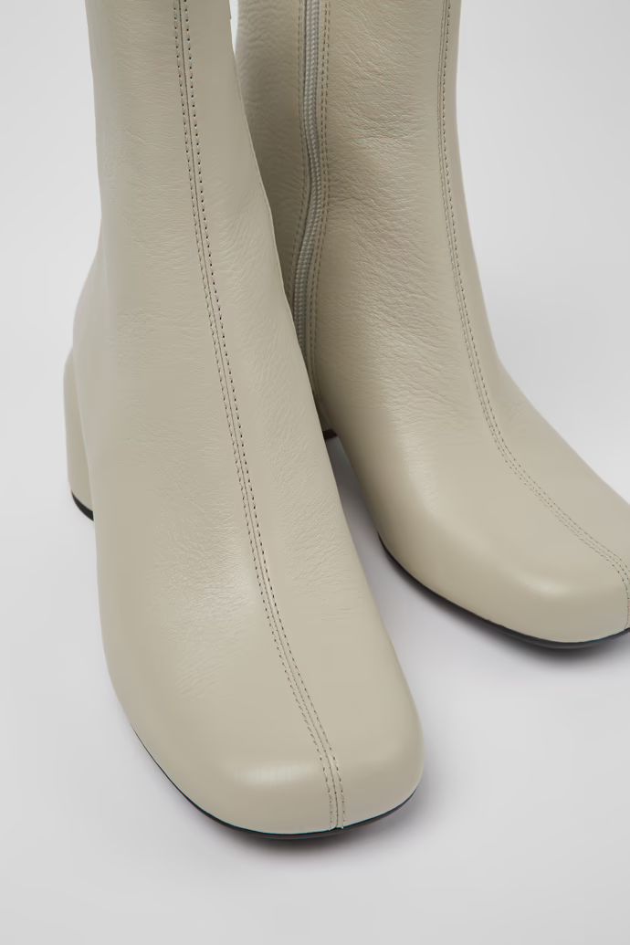 Gray leather boots for women | CAMPER UK