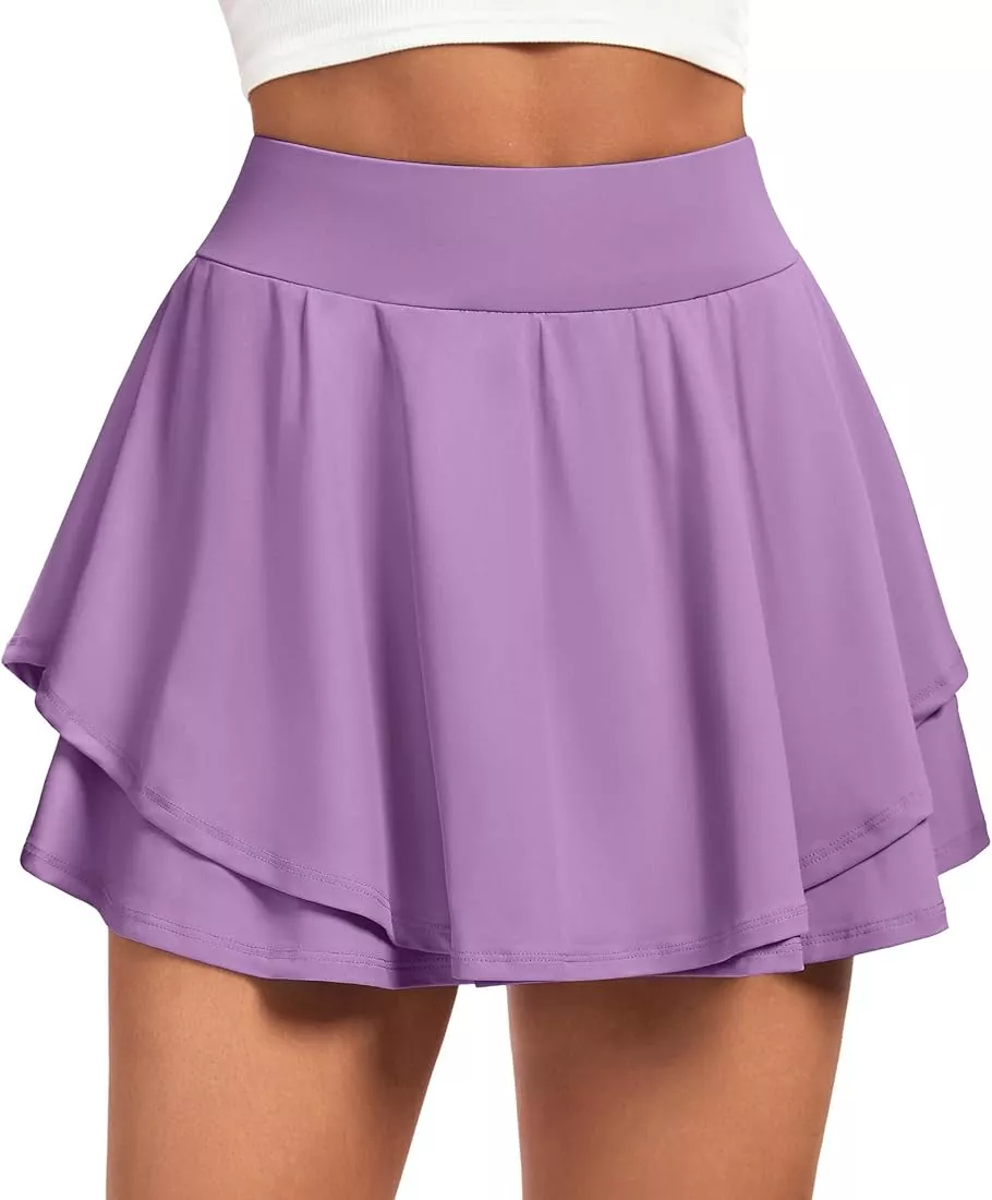 IUGA Tennis Skirts for Women High Waisted with 3 Pockets & Built