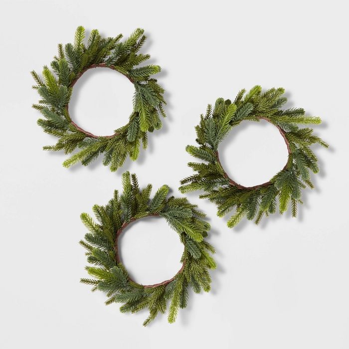 Small Thick Greenery Christmas Wreath - Wondershop&#8482; | Target
