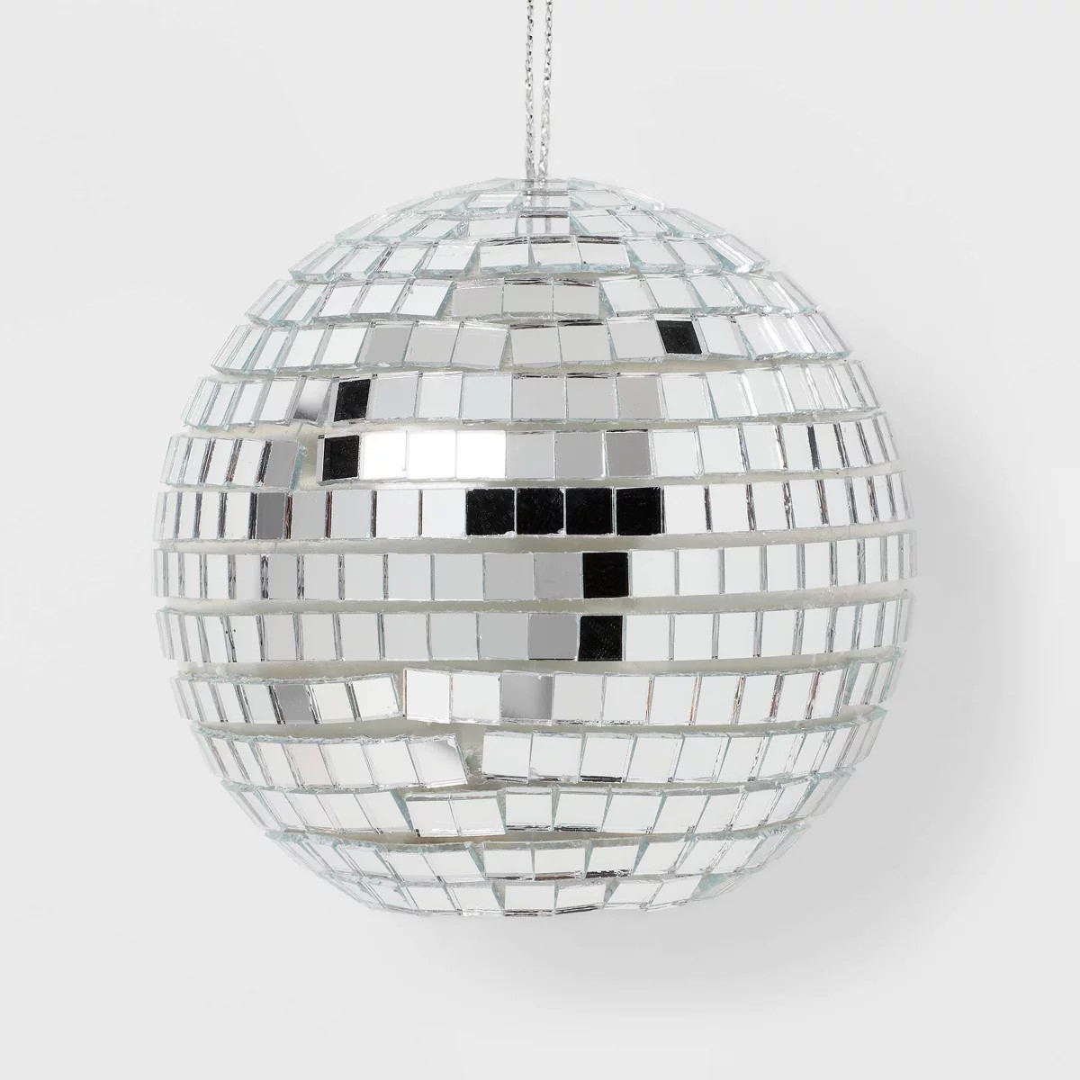 Mirrored Ball Light-up Christmas Tree Ornament Silver - Wondershop™ | Target