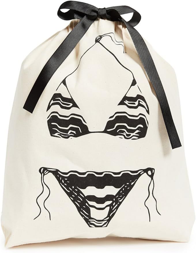 Bag-all Women's Bikini Organizing Bag, Natural/Black, One Size | Amazon (US)