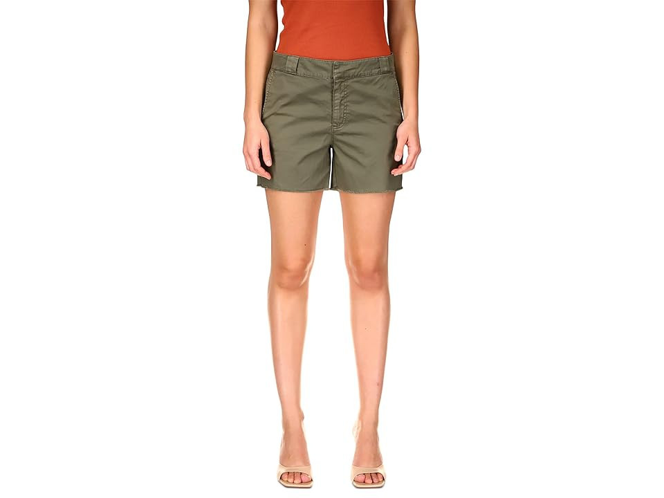Sanctuary Daybreak Stretch Twill Shorts with Frayed Hem (Hiker Green) Women's Clothing | Zappos