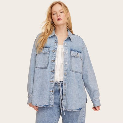 Women's Long Sleeve Denim Shacket - Parke | eBay | eBay US