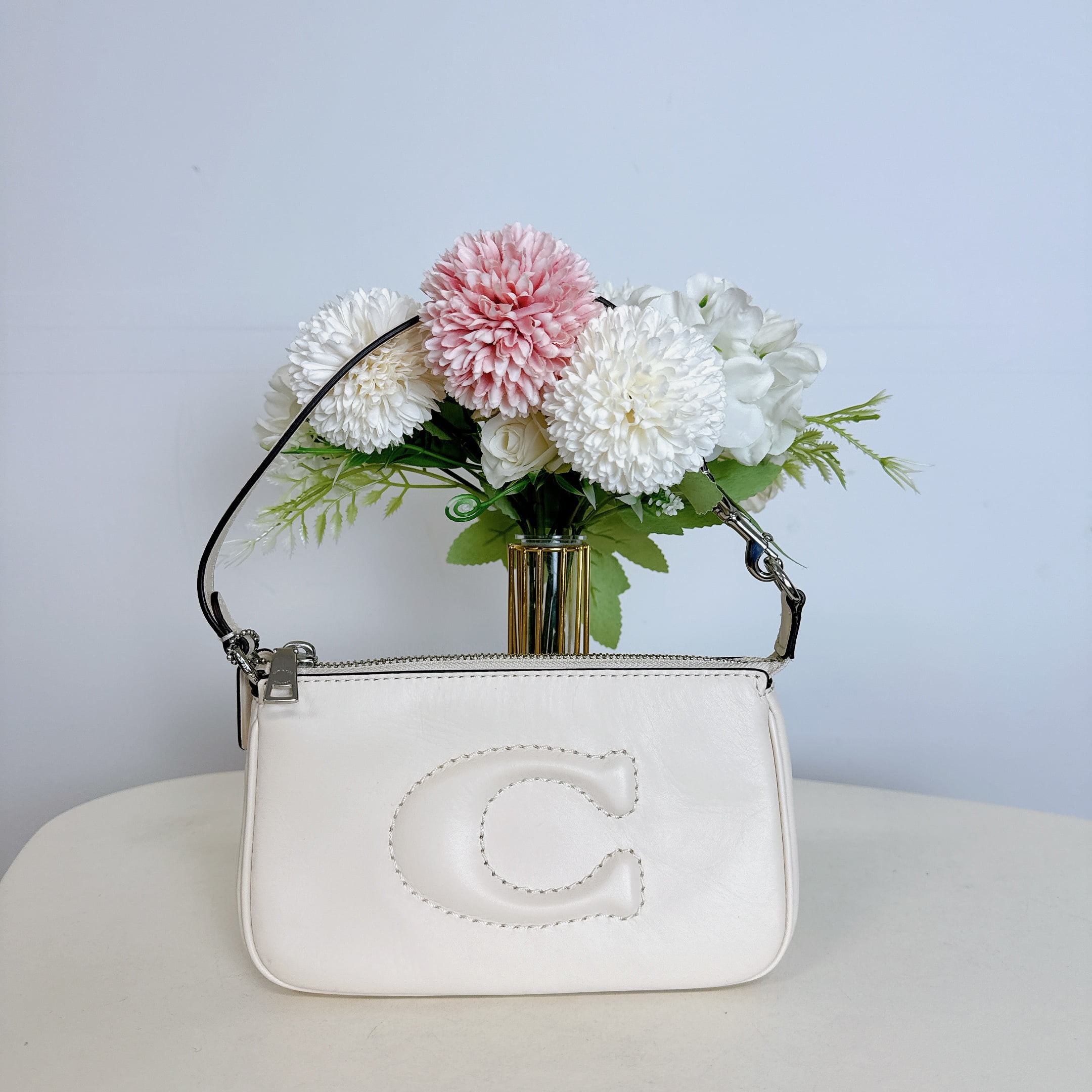 Coach Nolita 19 CR364-Chalk/Silver Convertible Shoulder Bag Wristlet - Walmart.com | Walmart (US)