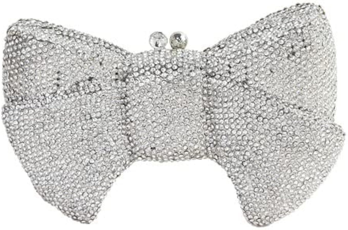 Tngan Women Luxury Bowknot Shaped Evening Clutch Sparkling Rhinestones Handbag for Banquet Weddin... | Amazon (US)