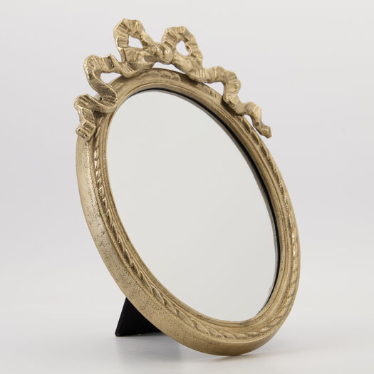 Gold Oval Table Mirror | TK Maxx