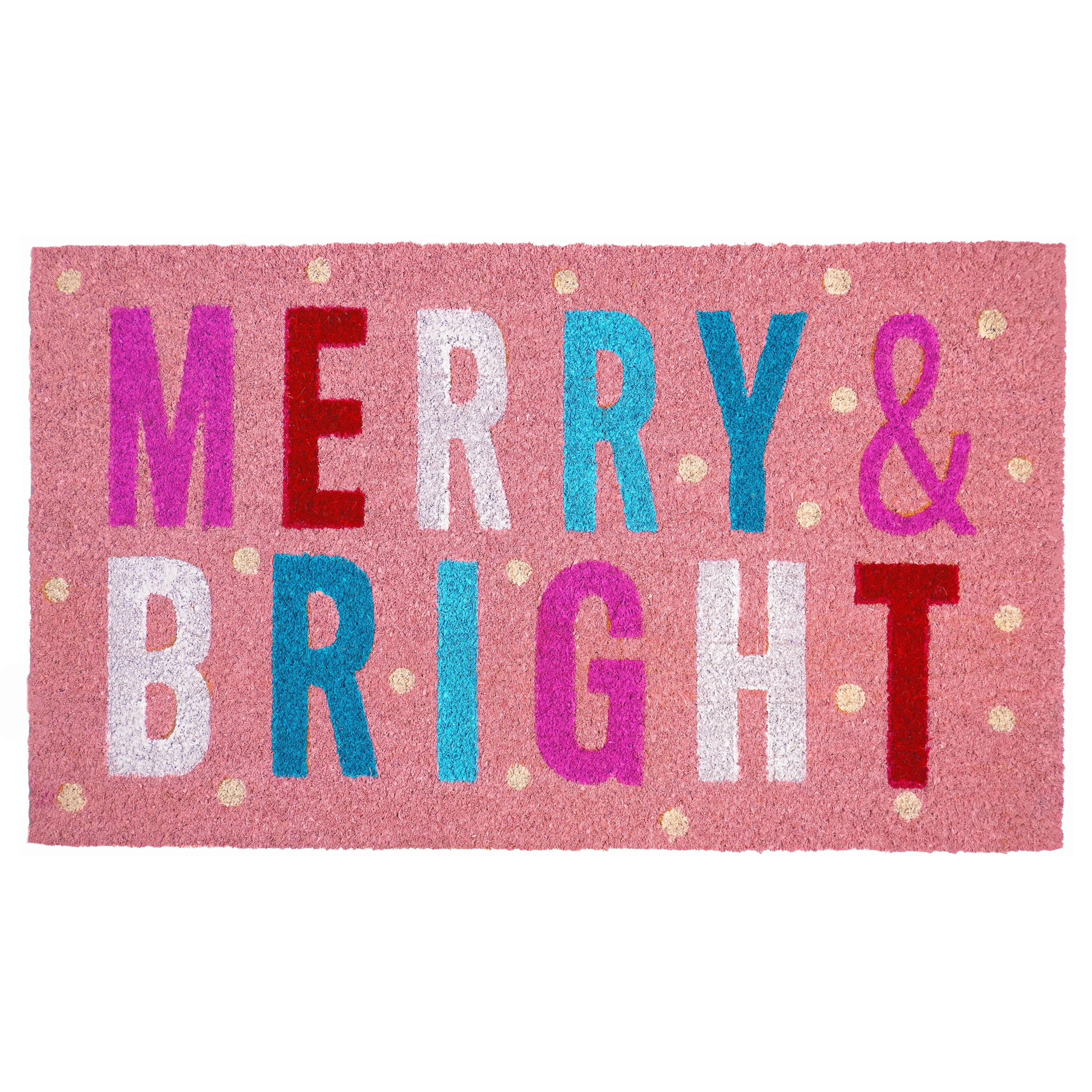 Calloway Mills 107561729 Pink Merry & Bright  Doormat 17" x 29" | Walmart (US)