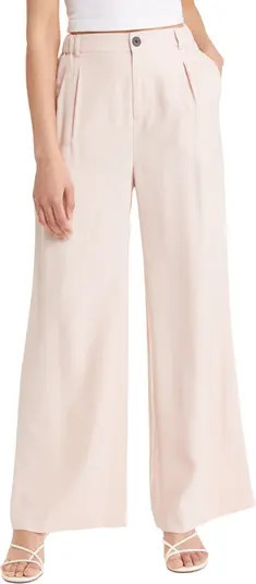 Twill Wide Leg Trousers | Nordstrom