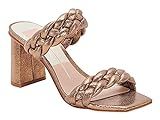 Amazon.com | DOLCE VITA Women's PAILY Chunky Heeled Sandal, Bronze, 8 | Heeled Sandals | Amazon (US)